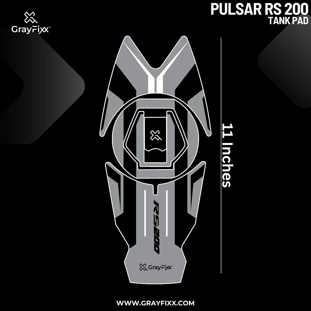 Tank Pad For Pulsar RS 200 | Size 11 Inches, Pack Of 1